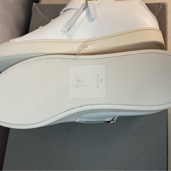 Giuseppe white stud strap sneakers SIZE 40 - Picture 6 of 9